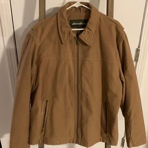 Eddie Bauer Bomber Jacket - Tan - L